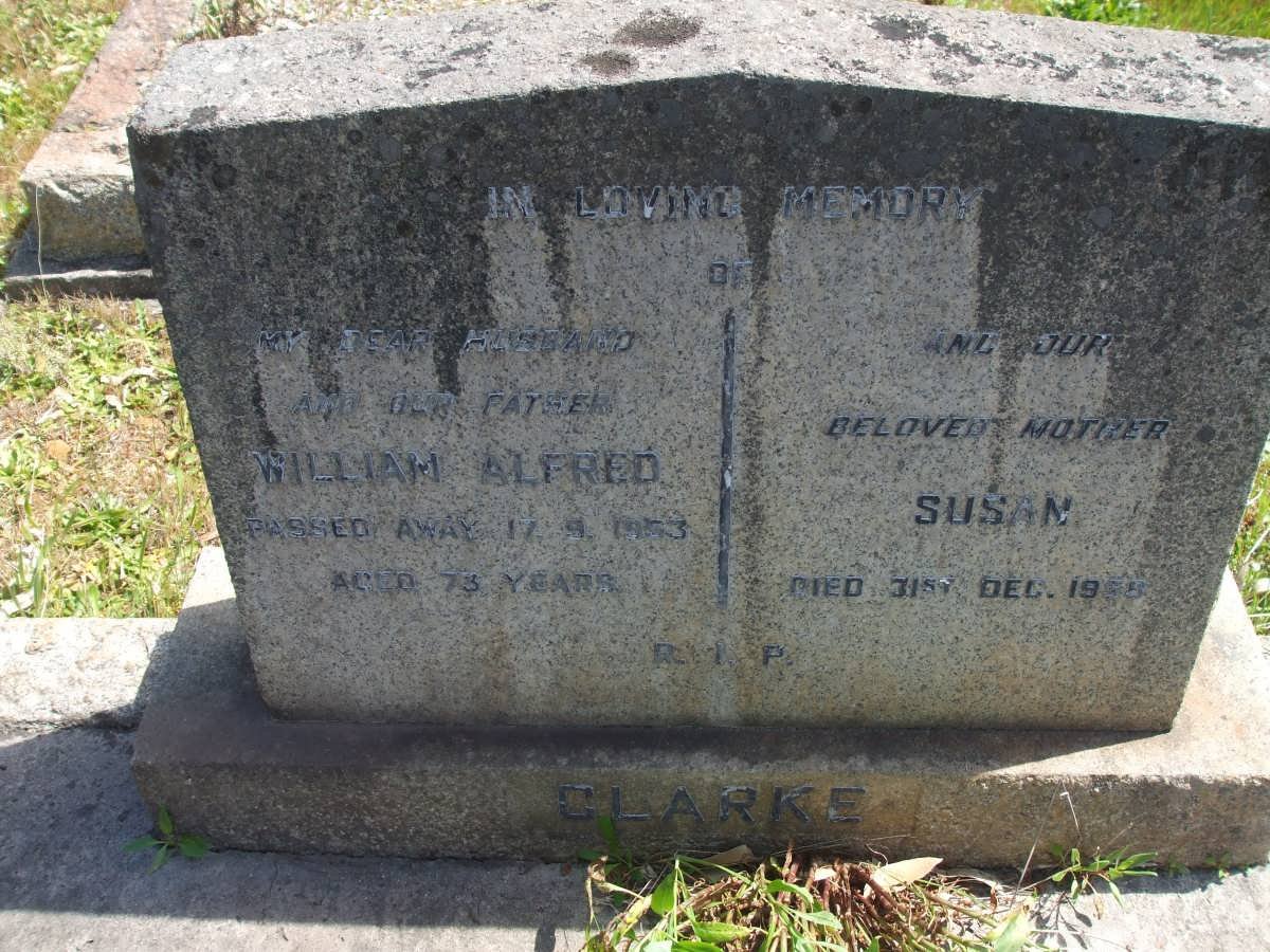 CLARKE William Alfred -1953 &amp; Susan -1955