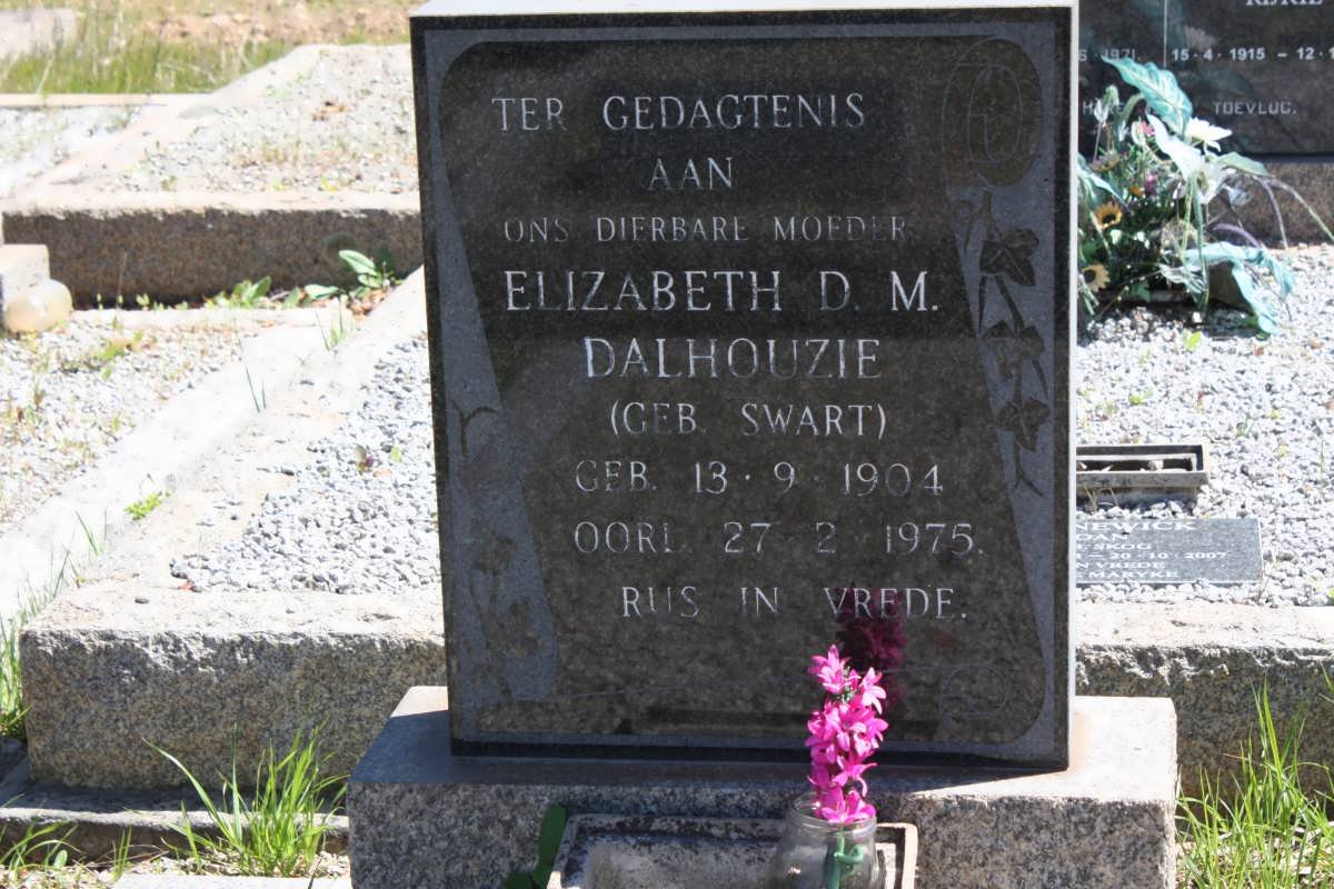DALHOUZIE Elizabeth D.M. nee SWART 1904-1975