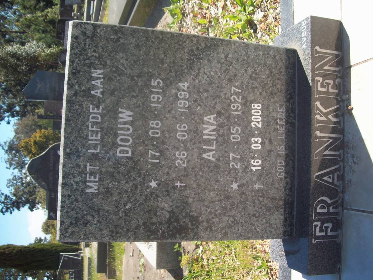 FRANKEN Douw 1914-1994 &amp; Alina 1927-2008