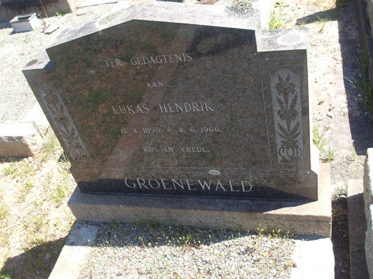 GROENEWALD Lukas Hendrik 1890-1966