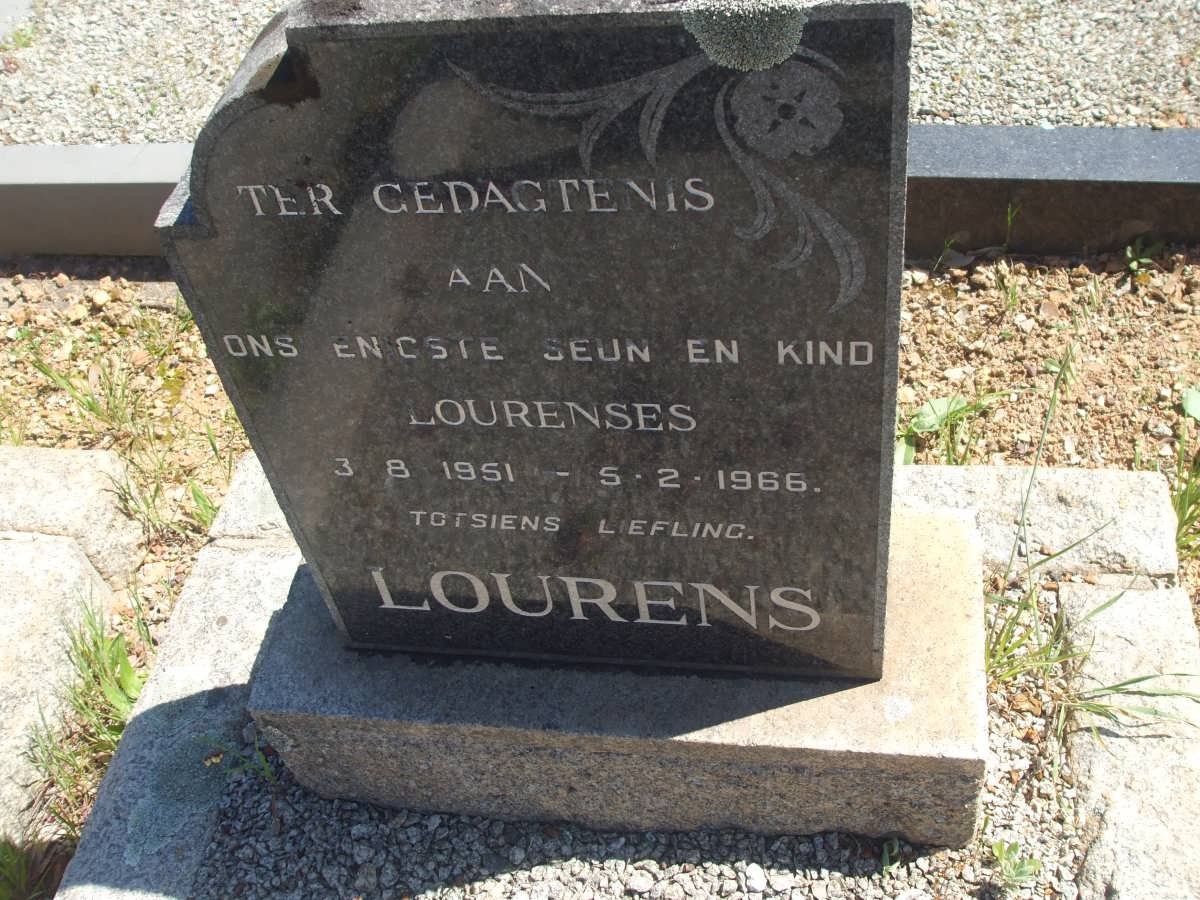 LOURENS Lourenses 1951-1966