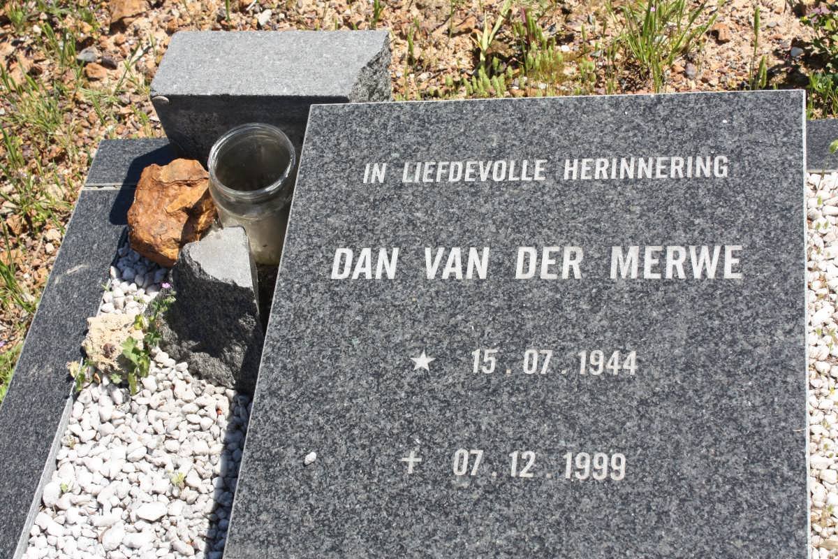 MERWE Dan, van der 1944-1999
