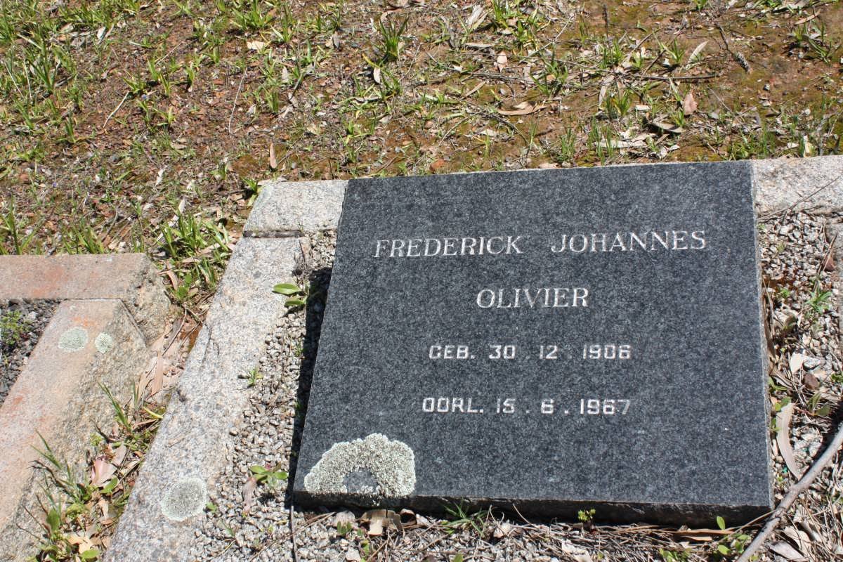 OLIVIER Frederick Johannes 1906-1967