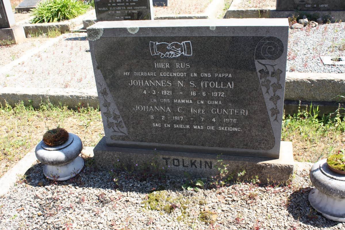 TOLKIN Johannes N.S. 1921-1972 &amp; Johanna C. GUNTER 1917-1976