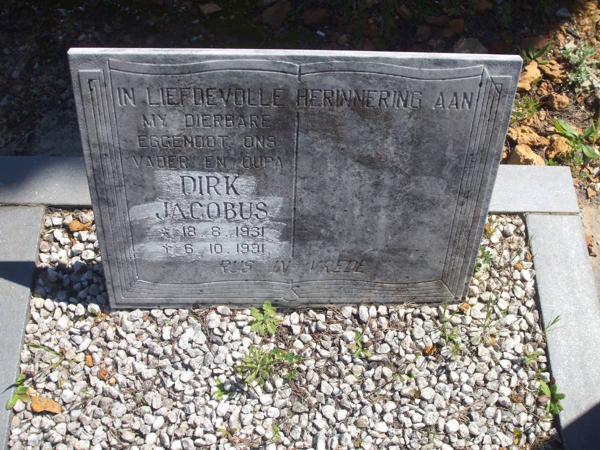 ? Dirk Jacobus 1931-1991