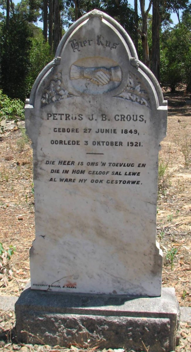 CROUS Petrus J.B. 1849-1921
