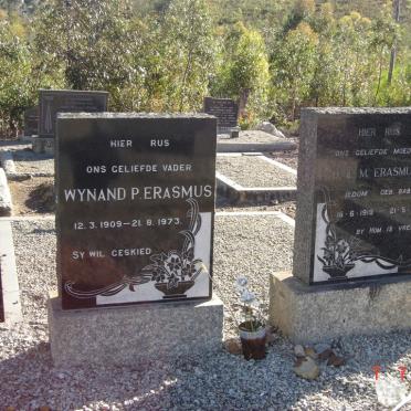 ERASMUS Wynand P. 1909-1973 &amp; O.E.M. EDOM nee BABST 1919-1964