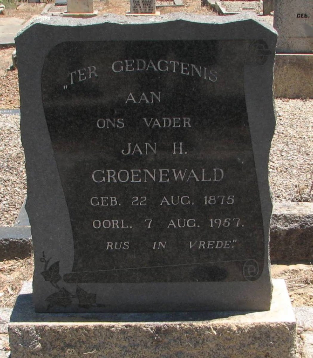 GROENEWALD Jan H. 1875-1957