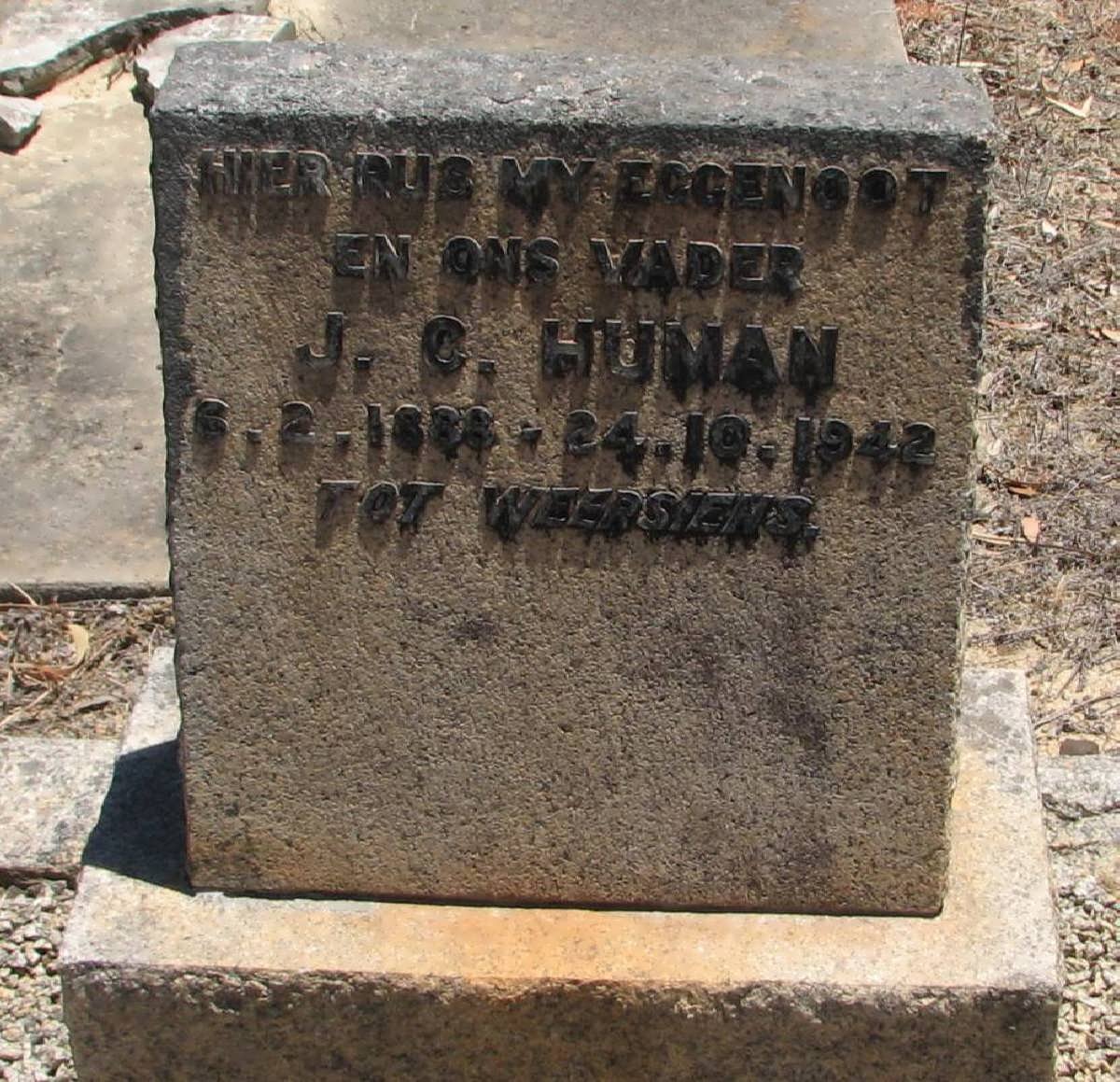 HUMAN J.C. 1888-1942