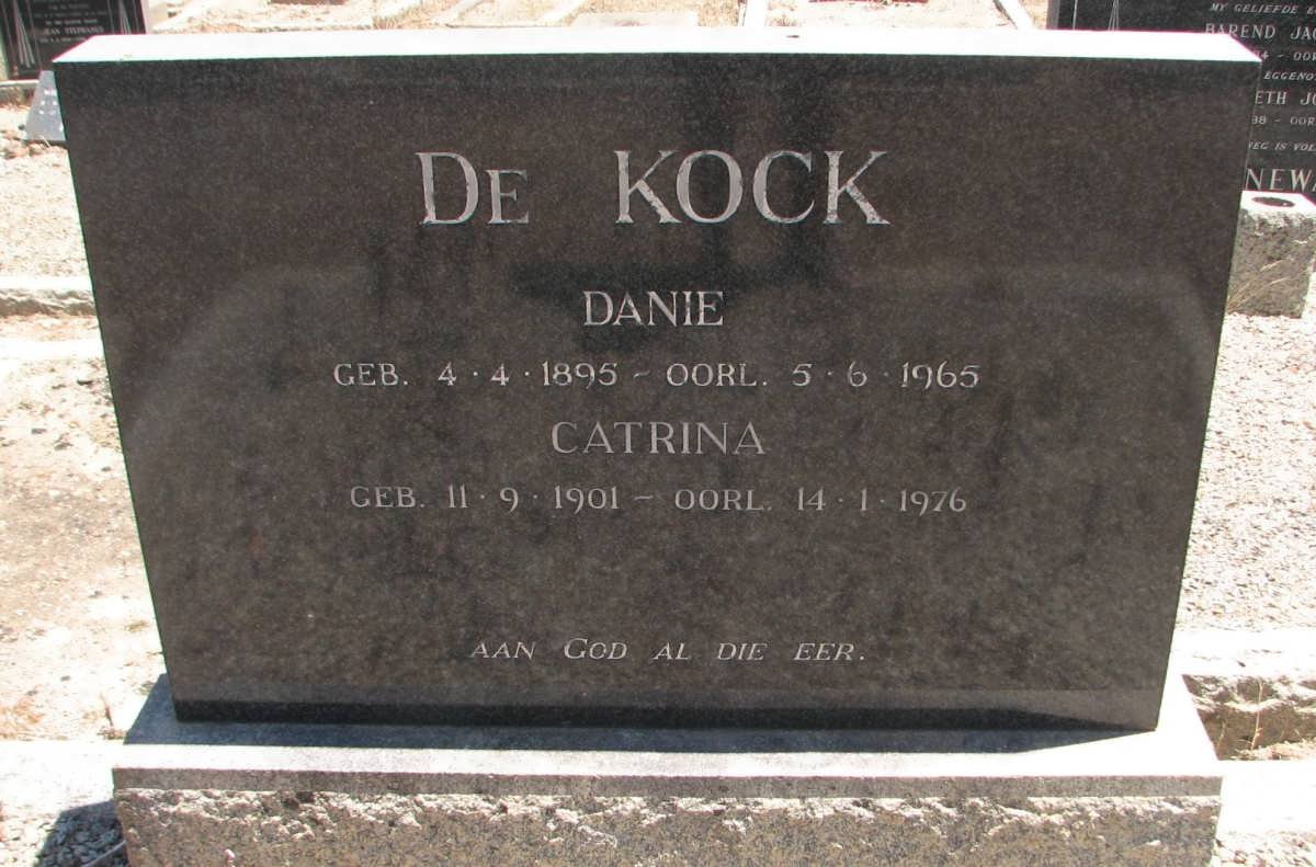 KOCK Danie, de 1895-1965 &amp; Catrina 1901-1976