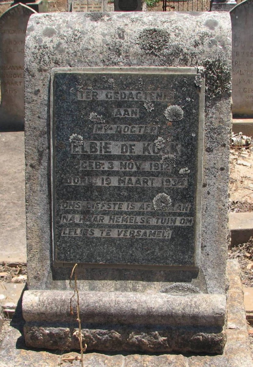 KOCK Elbie, de 1912-1934