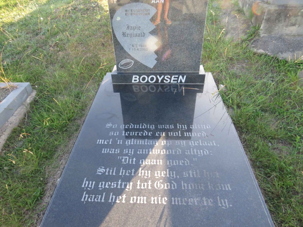 BOOYSEN Japie Reginald 1949-2002