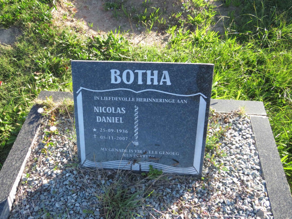 BOTHA Nicolas Daniel 1936-2007