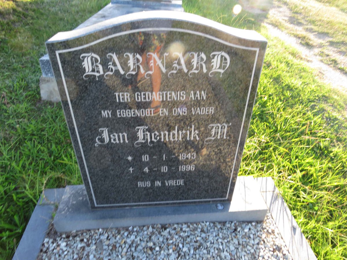 BARNARD Jan Hendrik M. 1943-1996