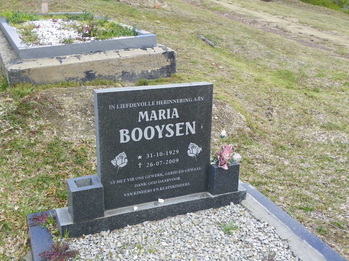 BOOYSEN Maria 1929-2009
