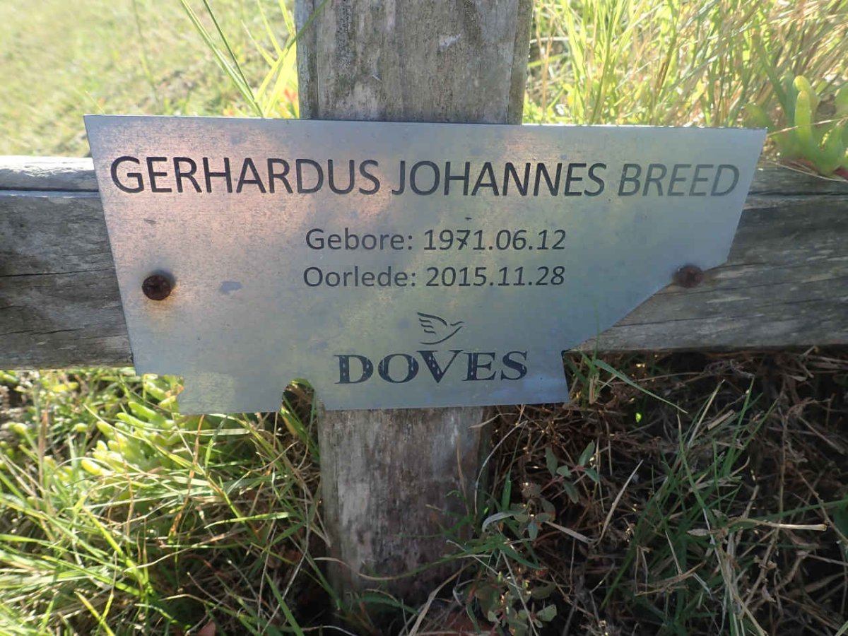 BREED Gerhardus Johannes 1971-2015