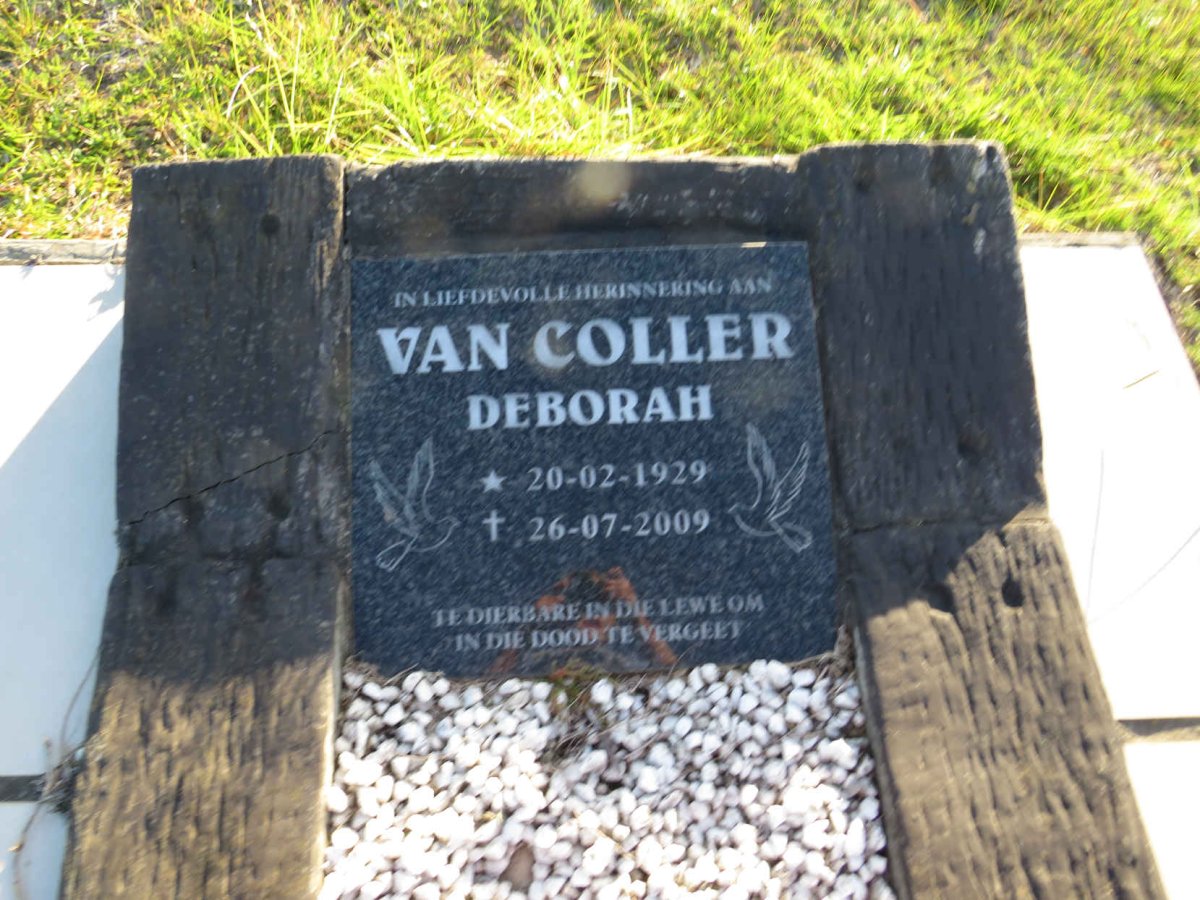 COLLER Deborah, van 1929-2009