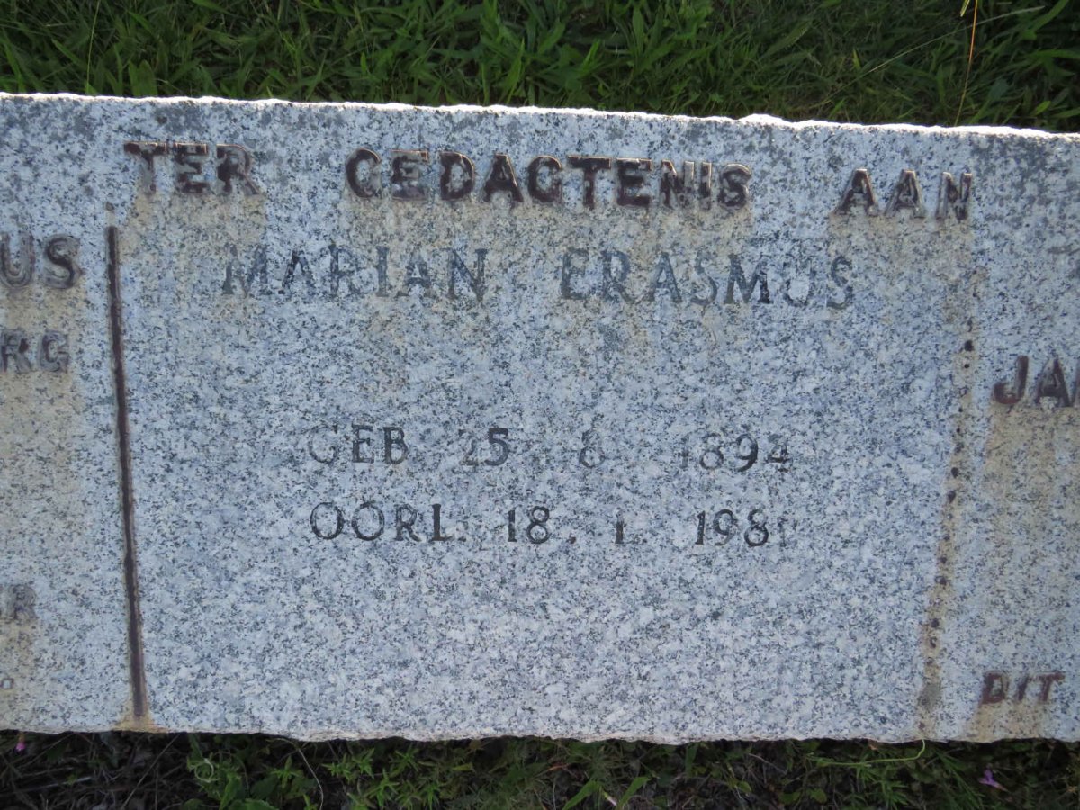 ERASMUS Marian 1894-1981