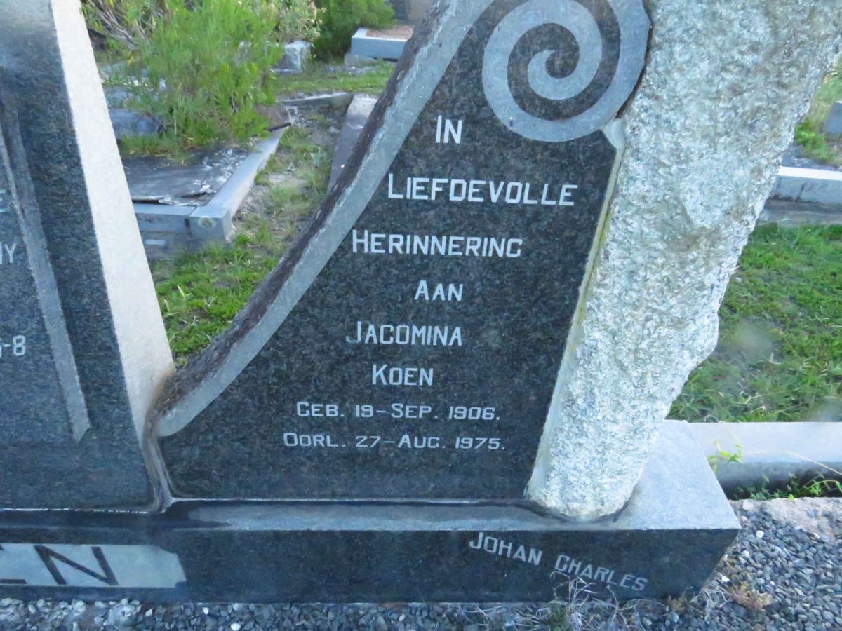KOEN Jacomina 1906-1975