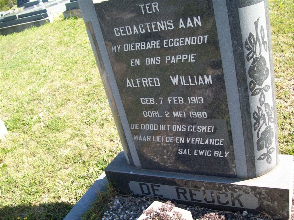 REUCK Alfred William, de 1913-1960