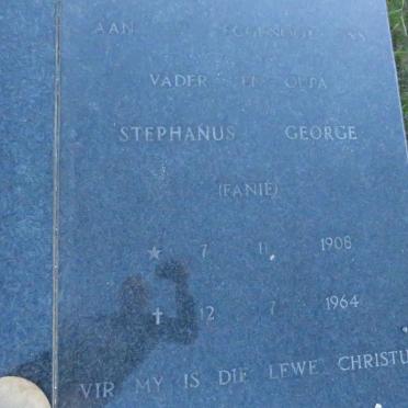 STANDER Stephanus George 1908-1964