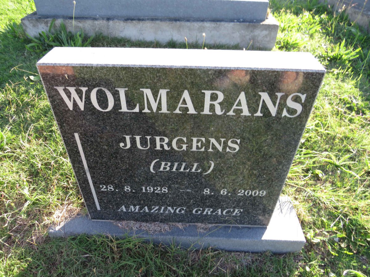 WOLMARANS Jurgens 1928-2009