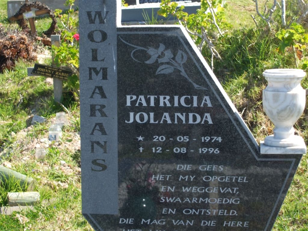 WOLMARANS Patricia Jolanda 1974-1996