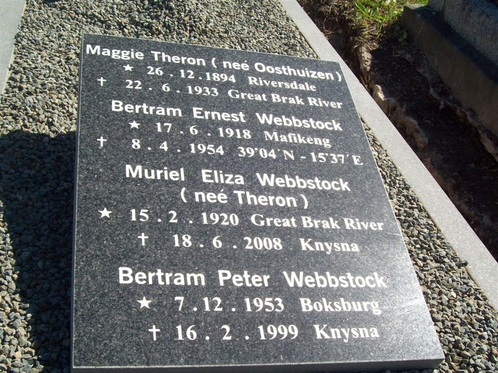 WEBBSTOCK :: OOSTHUIZEN :: THERON