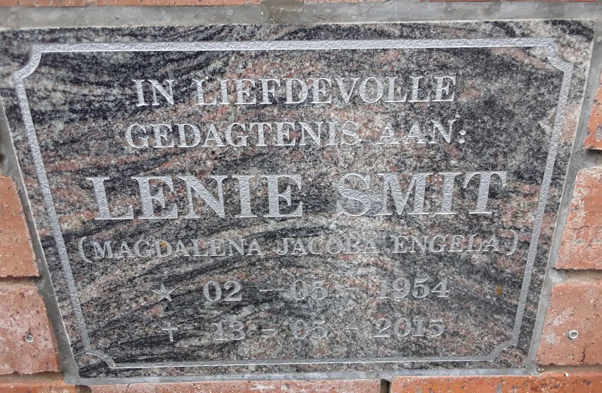 SMIT Magdalena Jacoba Engela 1954-2015