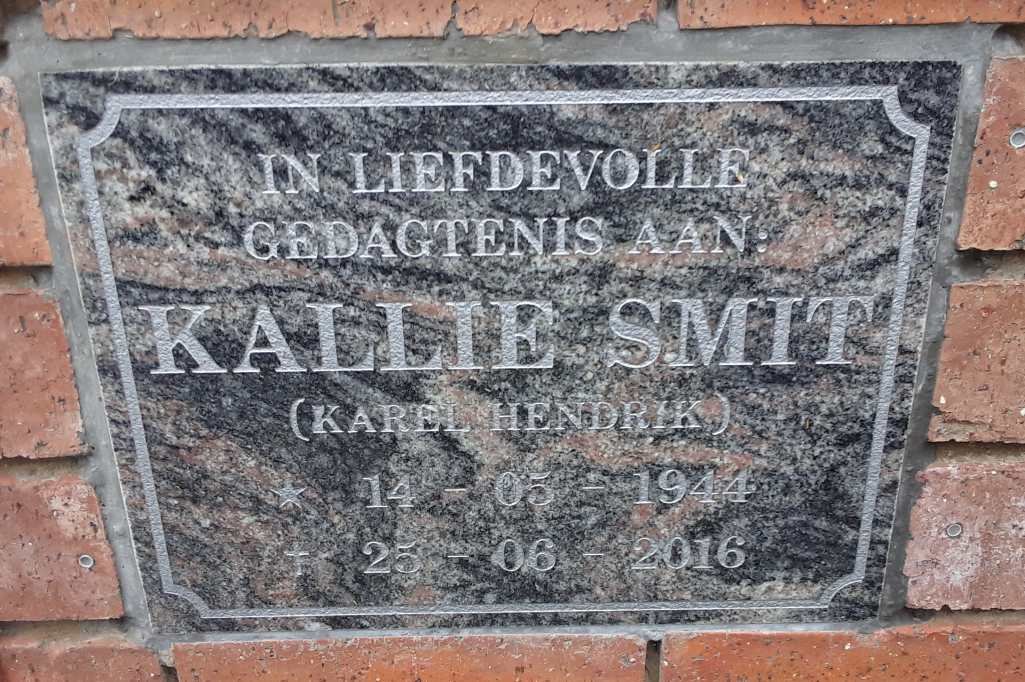 SMIT Karel Hendrik 1944-2016