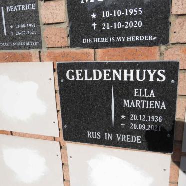 GELDENHUYS Ella Martiena 1936-2021