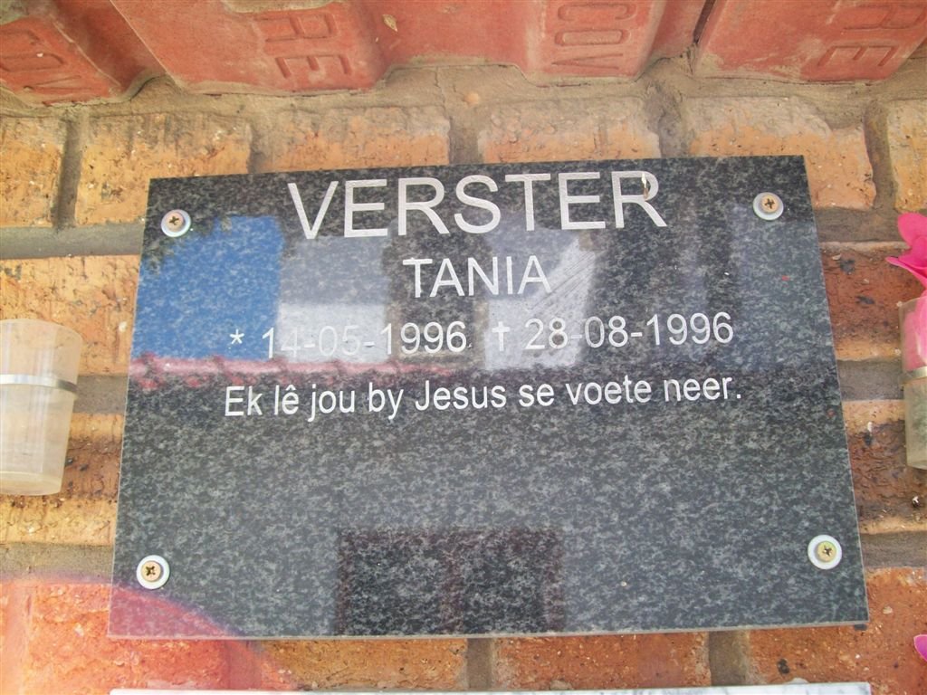 VERSTER Tania 1996-1996