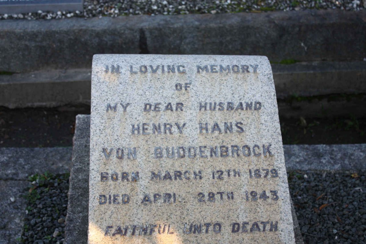 BUDDENBROCK Henry Hans, von 1879-1943