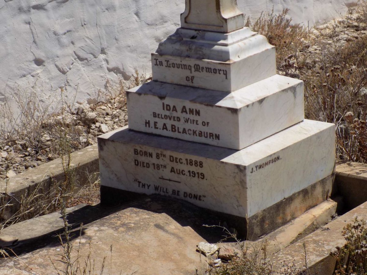 BLACKBURN Ida Ann 1888-1919
