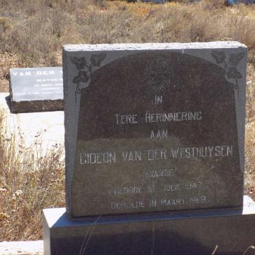 Western Cape, GEORGE district, Zebra, Welbedag 24, farm cemetery