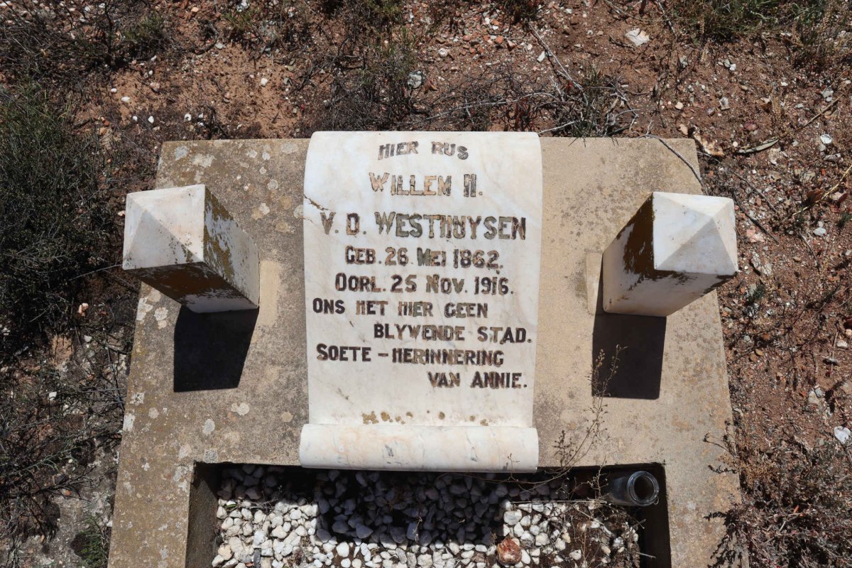 WESTHUYSEN Willem H., v.d. 1862-1916