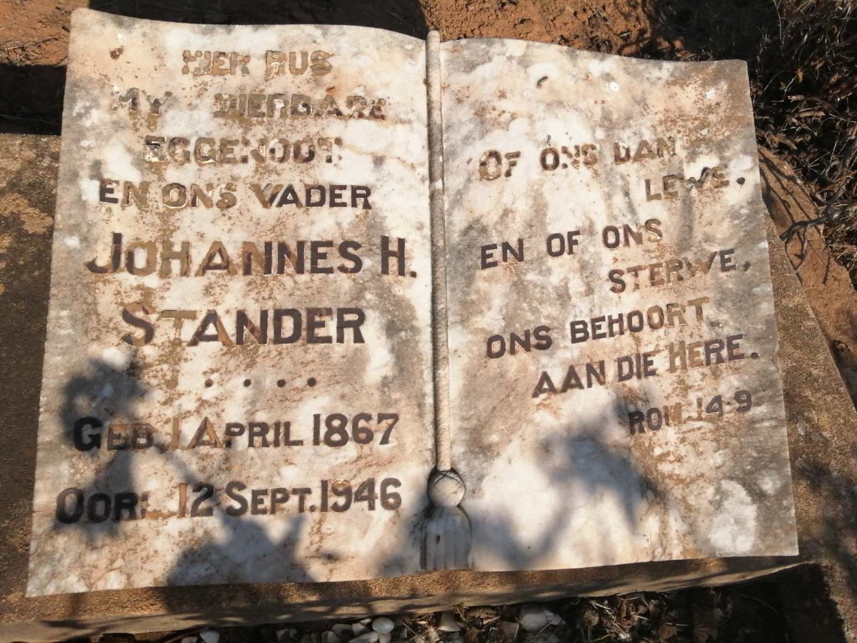 STANDER Johannes H. 1867-1946