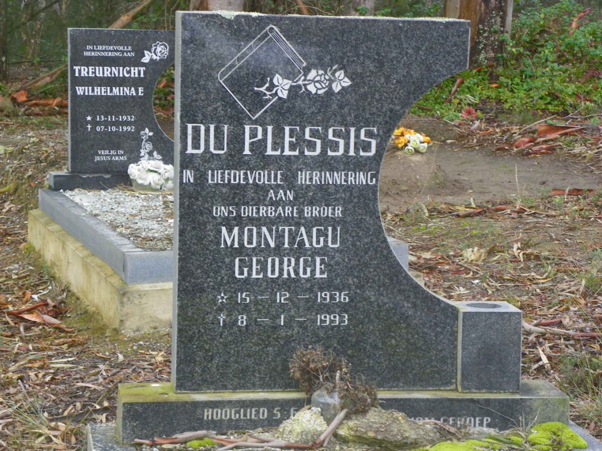 PLESSIS Montagu George, du 1936-1993