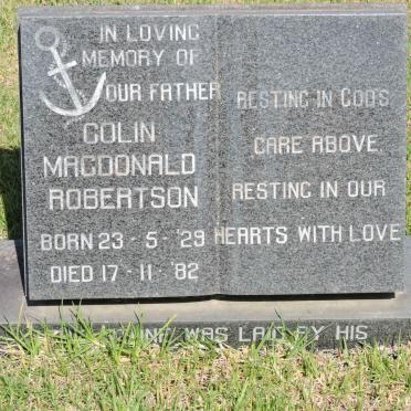 ROBERTSON Colin Macdonald 1929-1982
