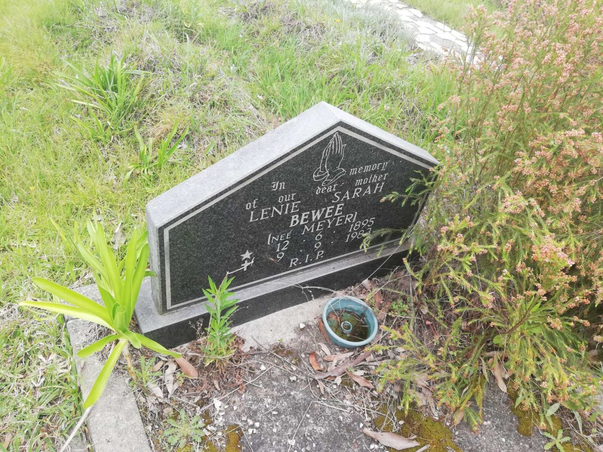 BEWEE Lenie Sarah nee MEYER 1895-1983