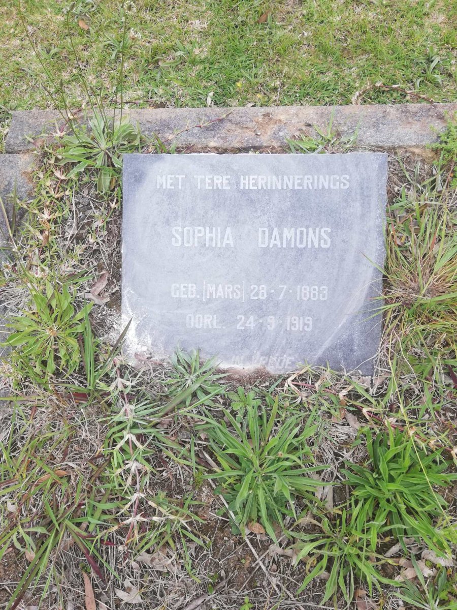 DAMONS Sophia nee MARS 1883-1919