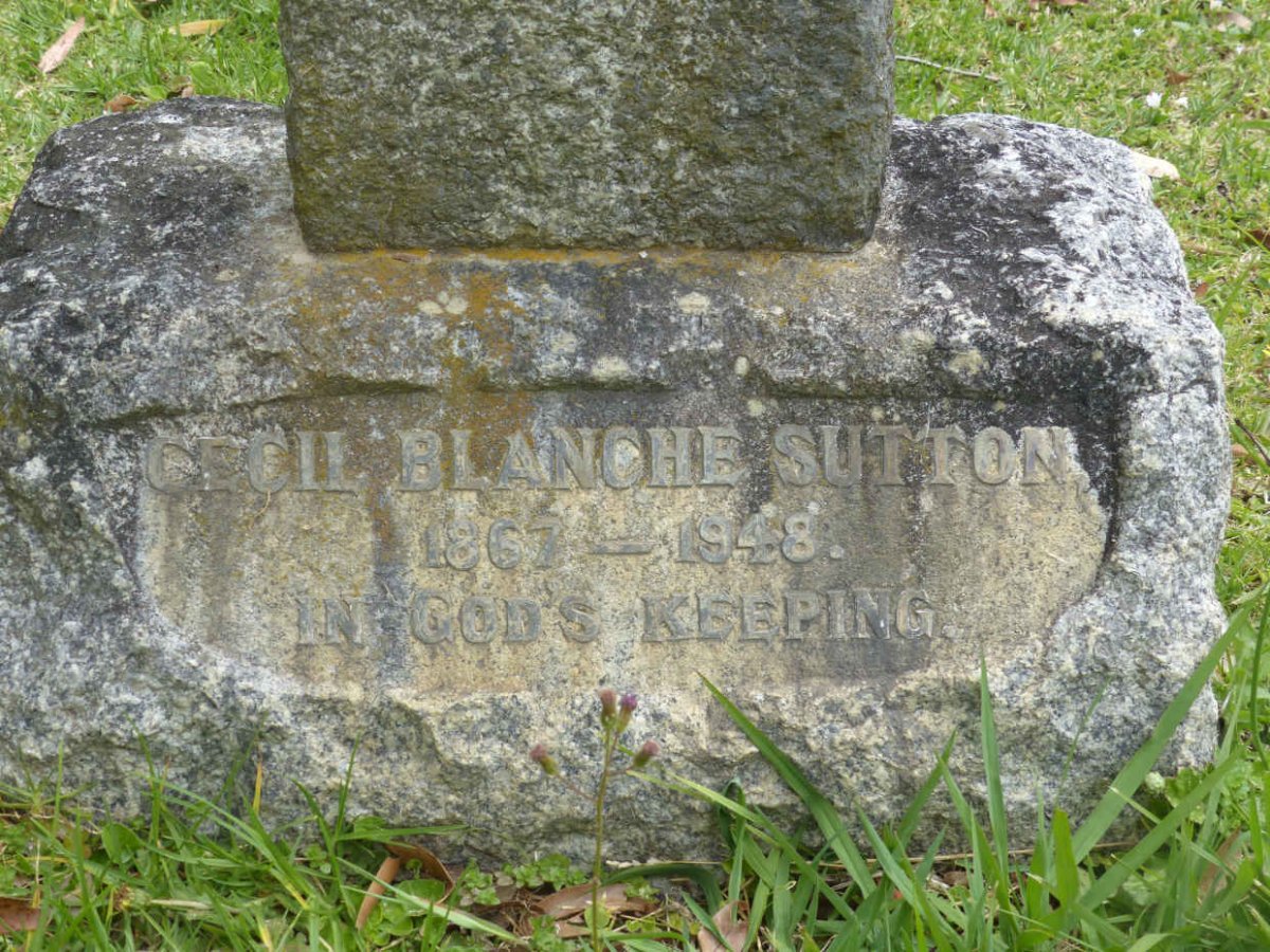 SUTTON Cecil Blanche 1867-1948