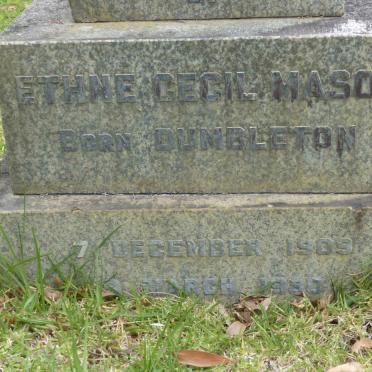 MASON Ethne Cecil nee DUMBLETON 1909-1980