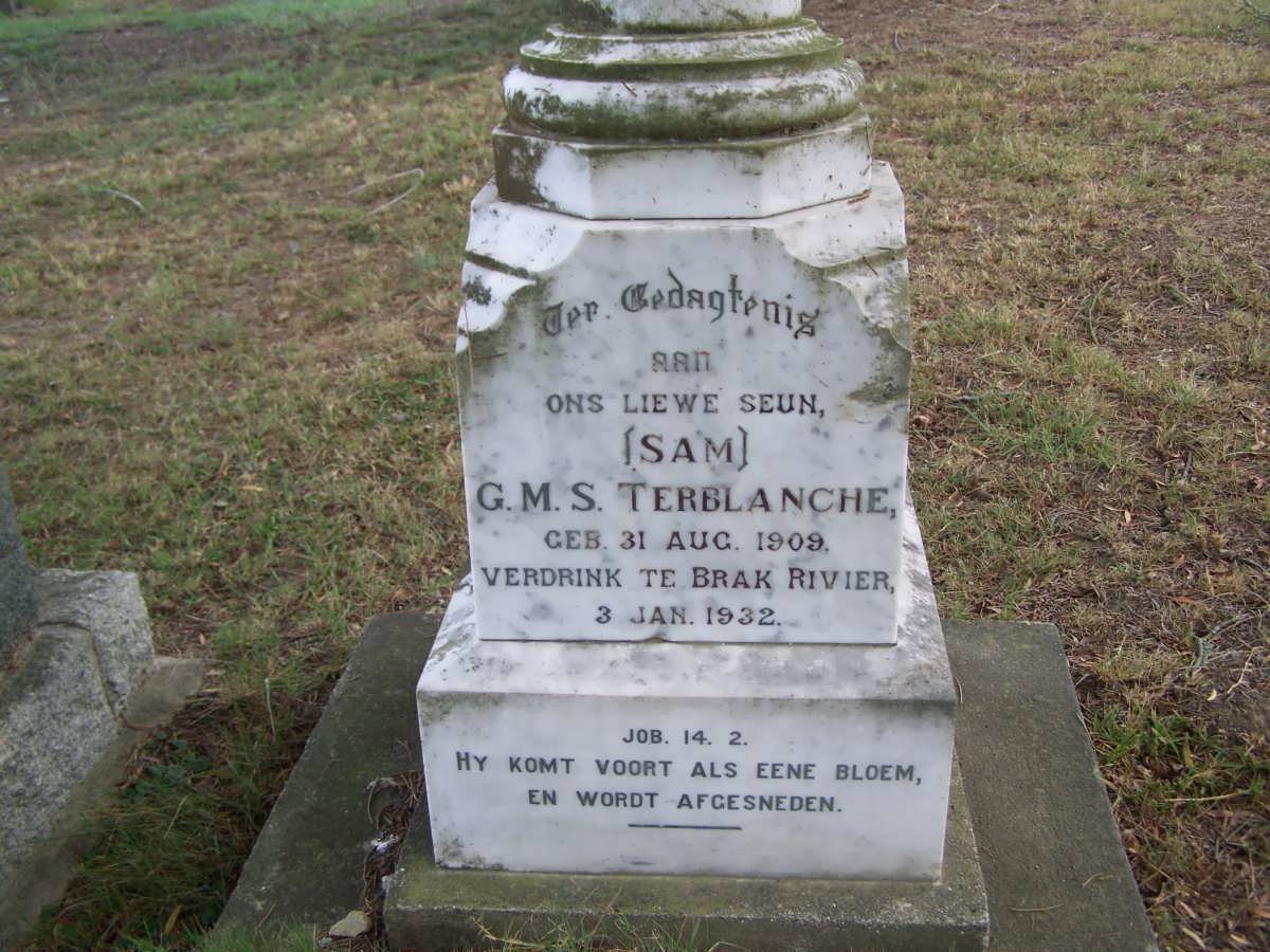 TERBLANCHE G.M.S. 1909-1932