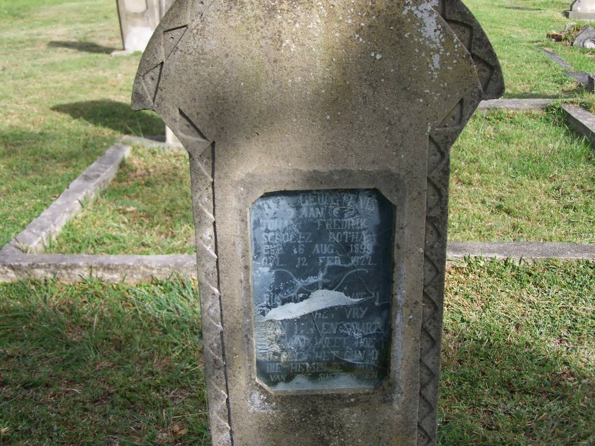 SCHOLTZ Johan Fredrik Scholtz 1899-1922