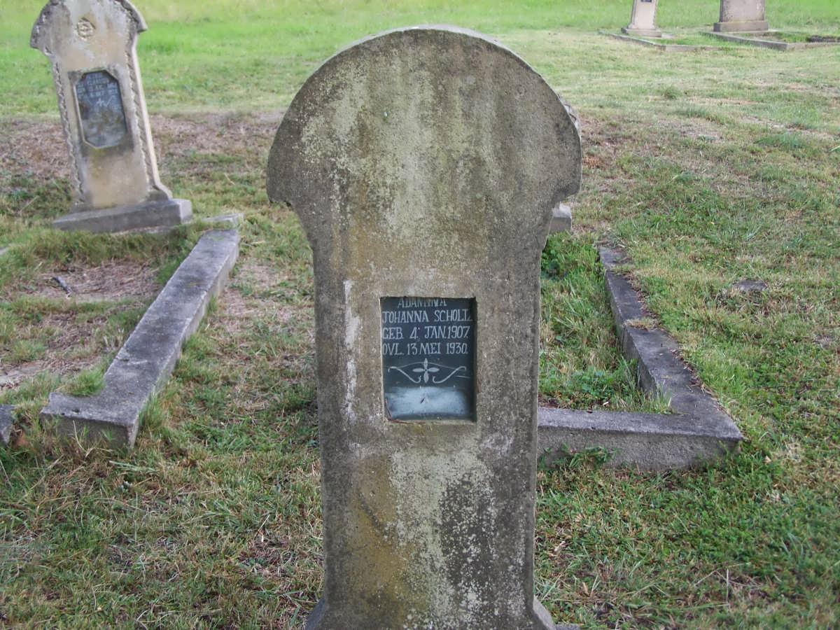 SCHOLTZ A? Johanna 1907-1930