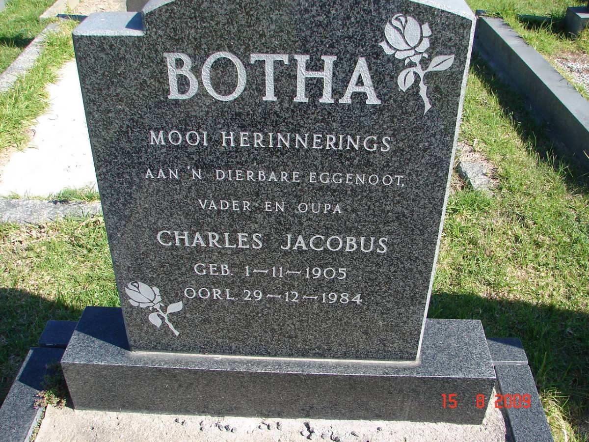 BOTHA Charles Jacobus 1905-1984