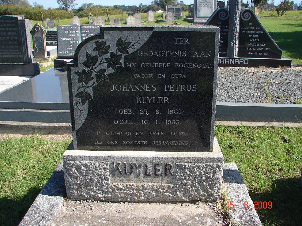 KUYLER Johannes Petrus 1901-1963