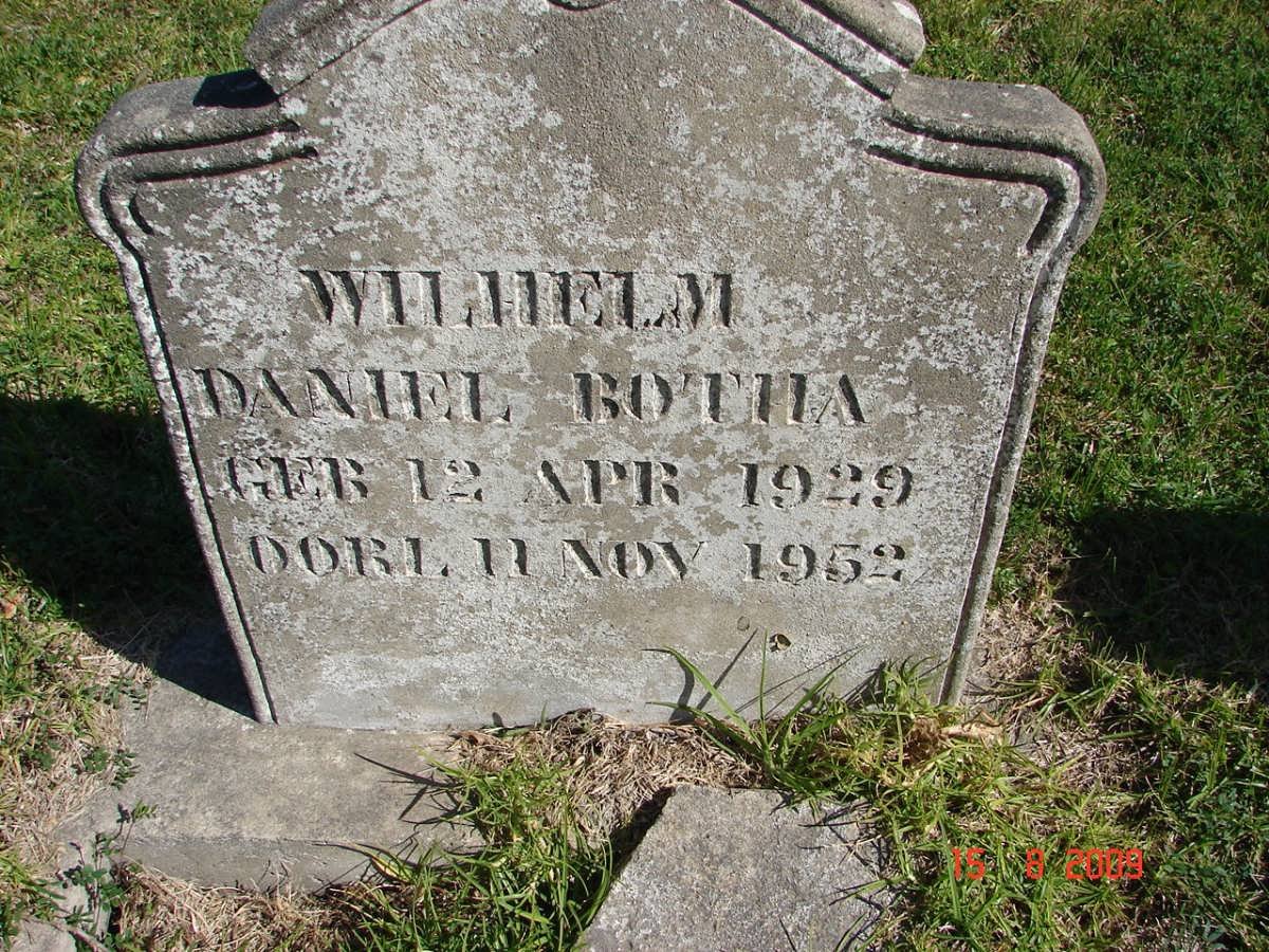 BOTHA Wilhelm Daniel 1929-1952