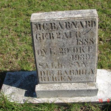 BARNARD M.C. 1888-1939